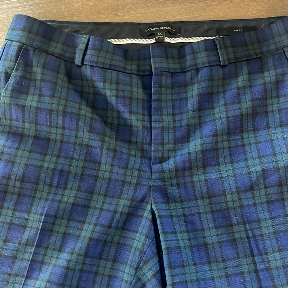 Banana republic plaid suit pants